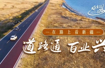 美麗中國·在路上看新疆：去“空中草原”看風(fēng)景 道路通則百業(yè)興