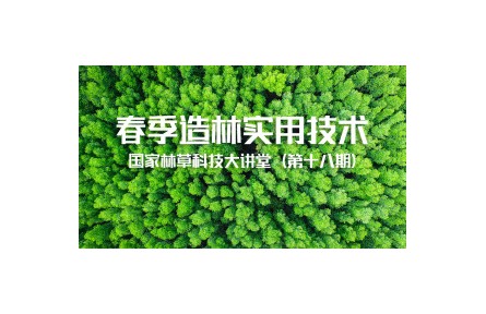 國家林草科技大講堂：《春季造林實用技術》
