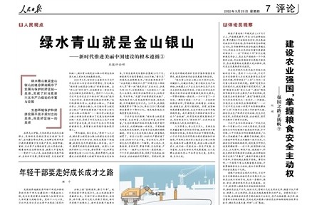 建設農(nóng)業(yè)強國 掌握糧食安全主動權