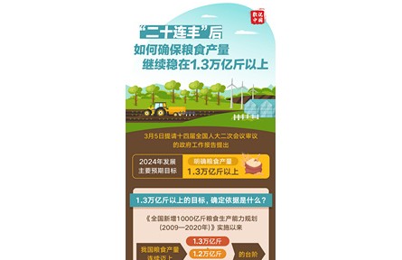 “二十連豐”后，如何確保糧食產(chǎn)量繼續(xù)穩(wěn)在1.3萬億斤以上