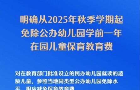 國務(wù)院辦公廳印發(fā)《關(guān)于逐步推行免費(fèi)學(xué)前教育的意見》