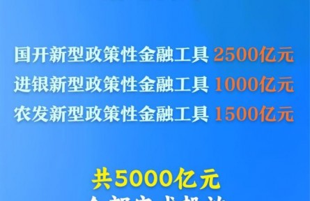 預計拉動項目總投資超7萬億元！5000億元新型政策性金融工具完成投放